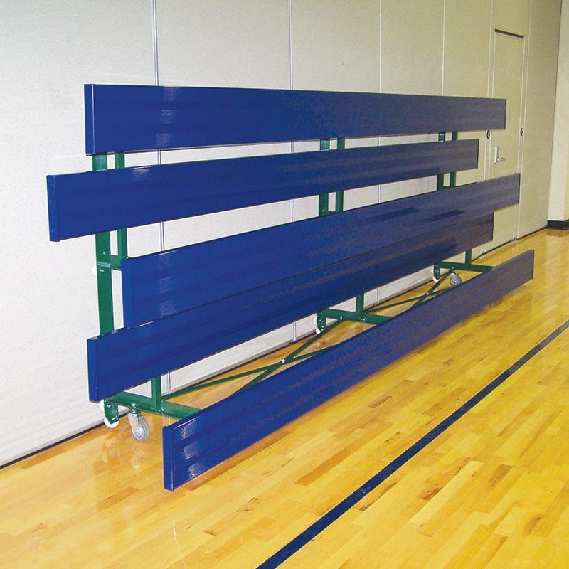 Jaypro Bleacher - 27' 4 Row - Double Foot Plank - All Aluminum - BLDP-427AL