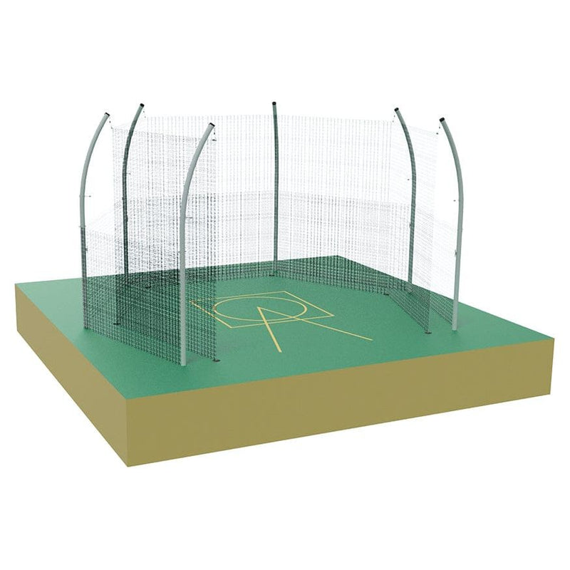 Jaypro Discus Cage with Cage Net & Barrier Net - No Ground Sleeves - DCHS-35BN