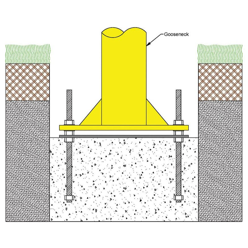 Jaypro Max-1 Football Goal Posts 30' Uprights 6' Offset Leveling Plate