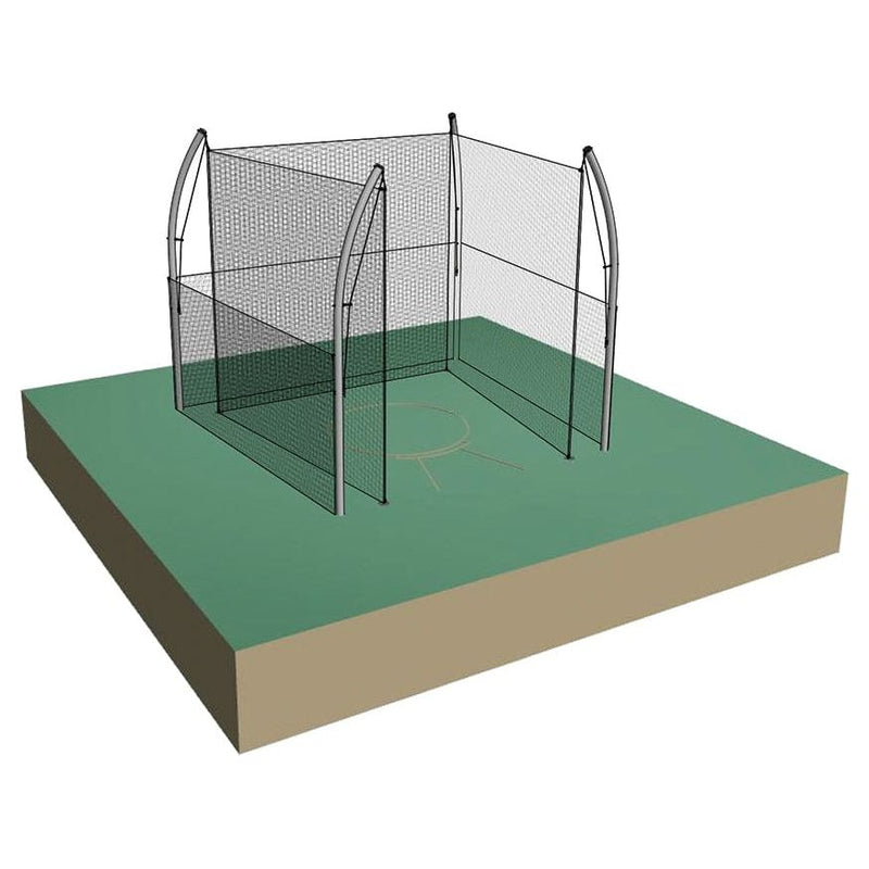 Jaypro Shot Cage 34.92 Degree Throwing Sector with Safety and Barrier Nets - SC-25BN