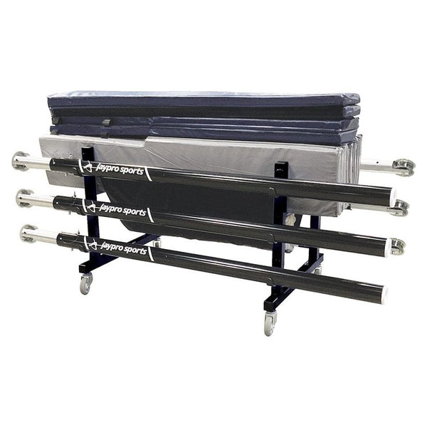 Jaypro Volleyball Equipment Carrier 48 in.L x 36 in.W - 6 Poles - Deluxe - EC-1000