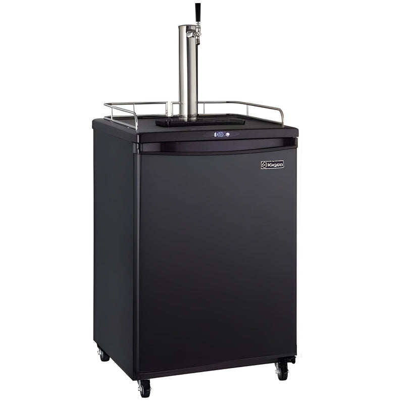 Kegco American Outdoor Grill - 24" Wide Tap Black Kegerator - K209B-1NK