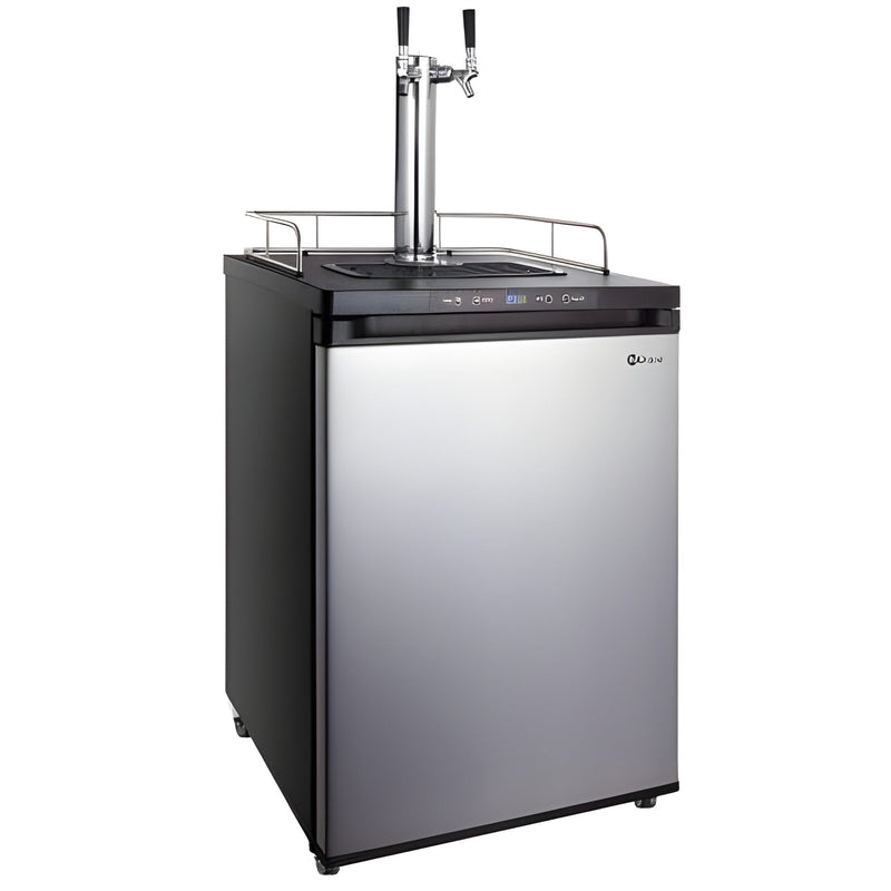 Kegco 24" Wide Cold Brew Coffee Single Stainless Steel Commercial/Residential Kegerator - ICZ163S-1NK