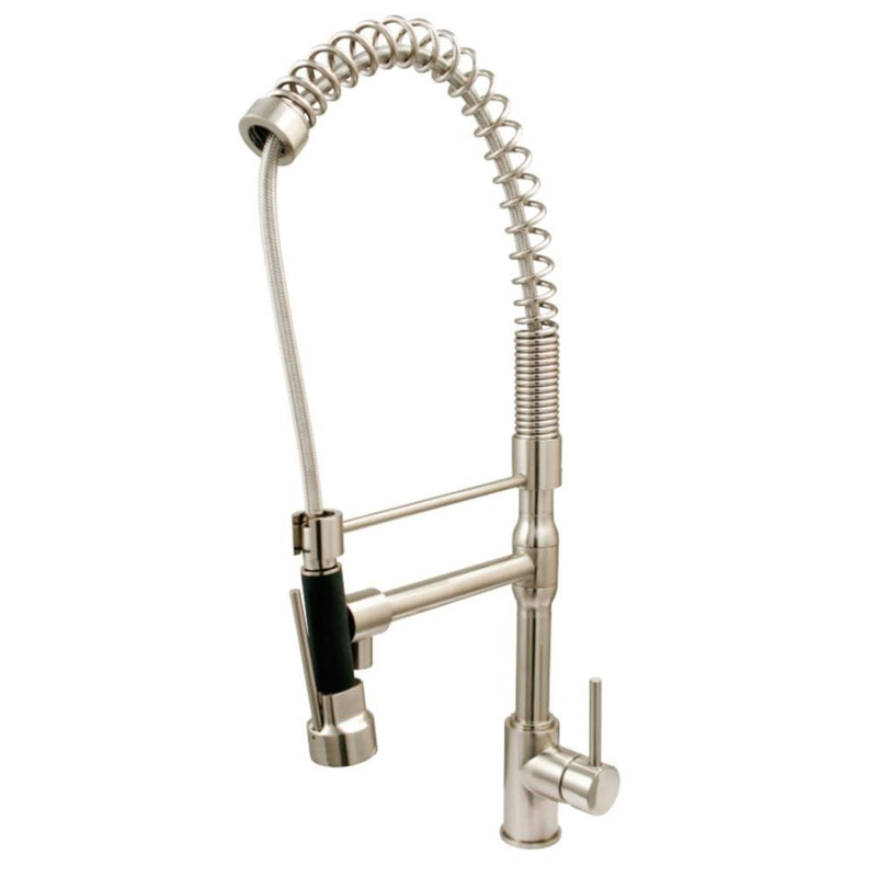 Kingston Brass Concord Single-Handle Pre-Rinse Kitchen Faucet, Brushed Nickel - KS8978DL