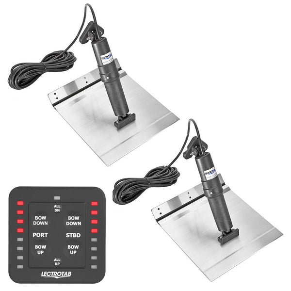 Lectrotab XKA Aluminum Alloy Trim Tab Kit w/One-Touch Control - 12 x 12 - XKASL12X12A - CW96309