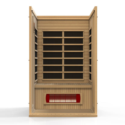 Maxxus Serenity 2-Person Low EMF Under 8MG FAR Infrared Sauna Canadian Hemlock