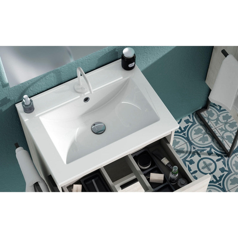 Lucena Bath Vision 24" Contemporary Wood Single Vanity in 6 colors - Backyard Provider