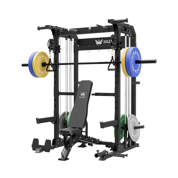 MAJOR FITNESS All-In-One Home Gym Power Rack Package F22 - CFBL-PLT01BL-OWPNT230-OBBLS Price