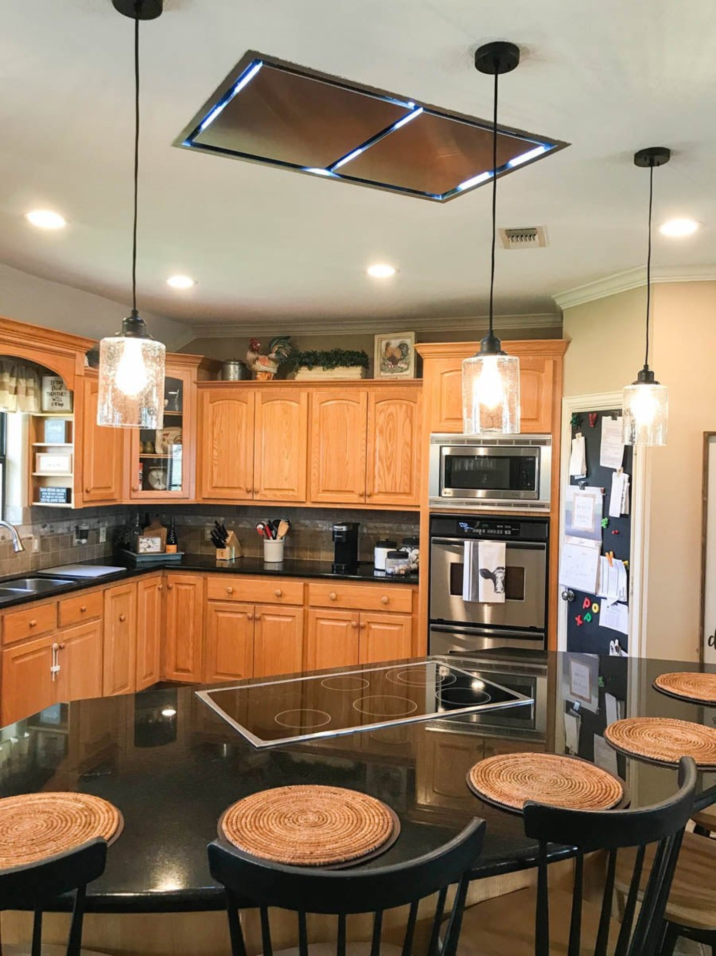 Proline Ceiling Flush Range Hood in 42 inches wide, 1200 CFM, Stainless Steel Finish - PLFI Flush Mount Island Pro.42