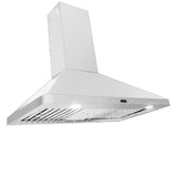 ProLine Stainless Steel Vent Hood, Wall Mounted Quiet Operation - PLFW 129J