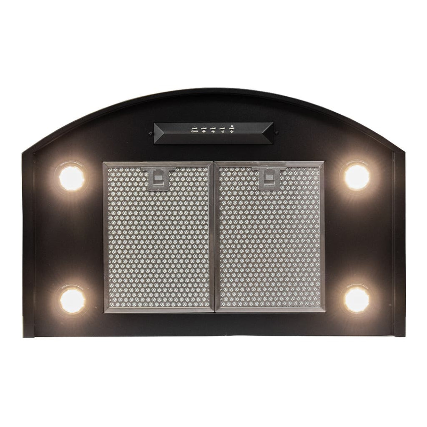 Proline Wall Mounted Range Hood, Ducted, 600 CFM, Stainless Steel Finish, Black Finish Proline Vector - PLFW Vector.30