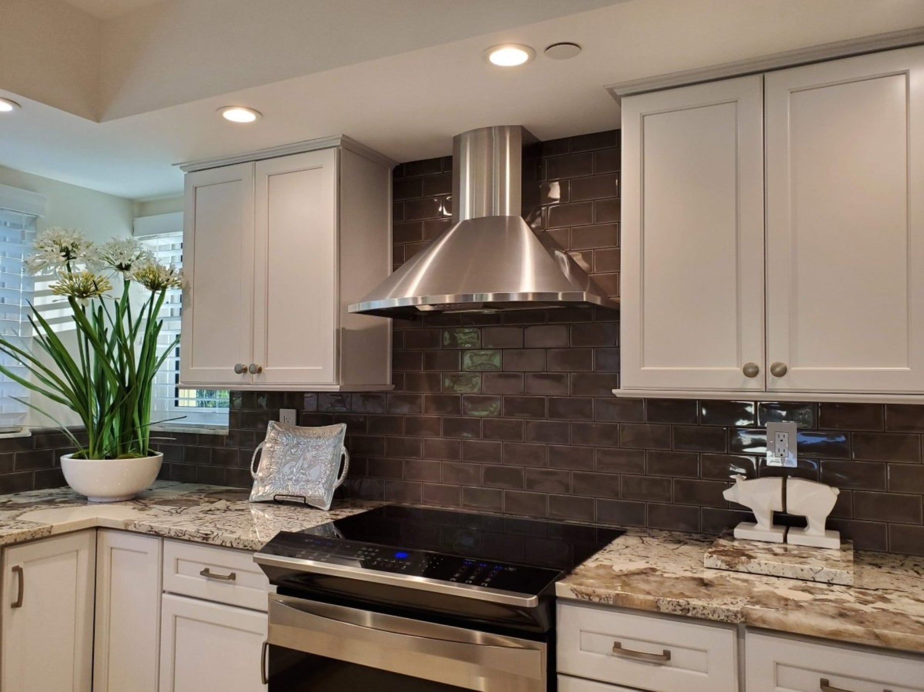 Proline Wall Mounted Range Hood, Ducted, 600 CFM, Stainless Steel Finish, Black Finish Proline Vector - PLFW Vector.30