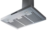 Proline Wall Mount Range Hood - 550 CFM | Stainless Steel | Energy-Efficient | Elite Dream Home - PLSW 755F