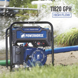 Powerhorse Full Trash 3" Water Pump Extended Run 197 GPM - 750127
