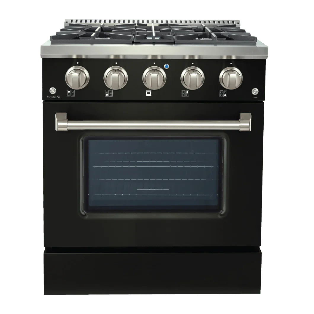 ProLine Dual Fuel Kitchen Range 15,000 BTUs Available in Stainless Steel, Matte Black, Gloss White options - PLSR 30GE