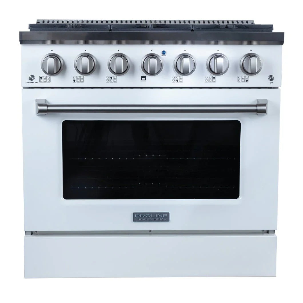 ProLine Dual Fuel Kitchen Range 15,000 BTUs Available in Stainless Steel, Matte Black, Gloss White options - PLSR 30GE