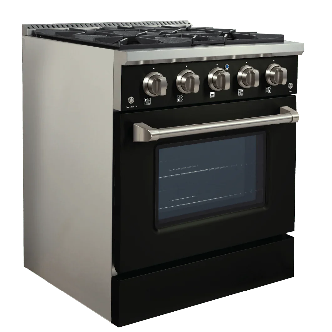 ProLine Dual Fuel Kitchen Range 15,000 BTUs Available in Stainless Steel, Matte Black, Gloss White options - PLSR 30GE