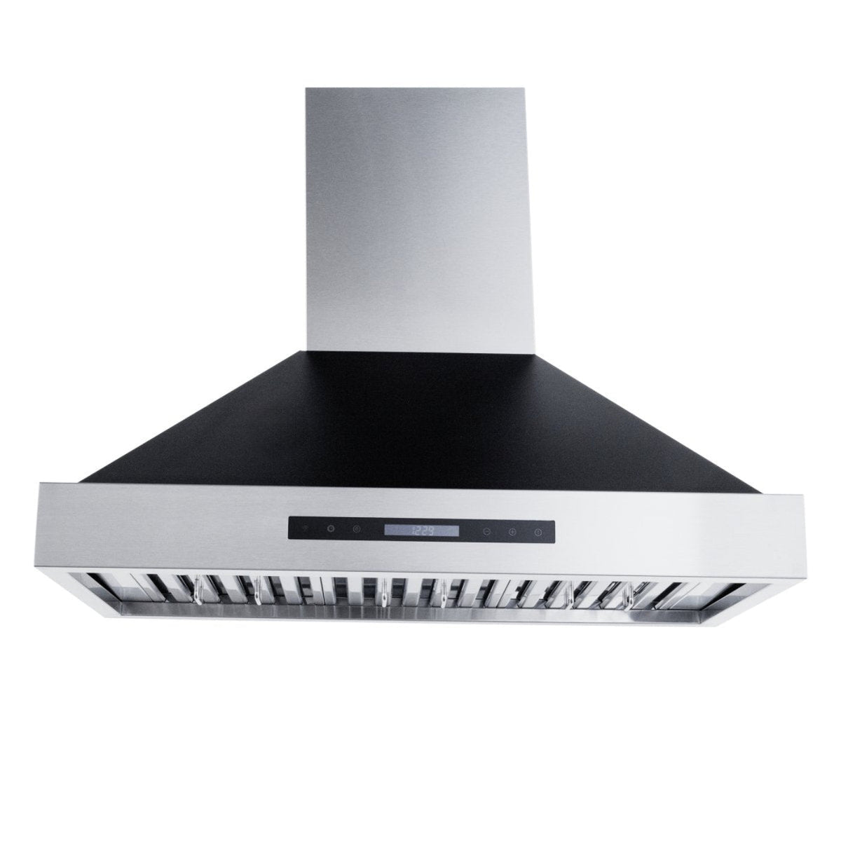 Proline King Air with Stainless Steel, White and Matte Black Finish - Dream Home Series - 550/1200 CFM, Wall-Mounted Range Hood - PLSW KING AIR.30 BLACK