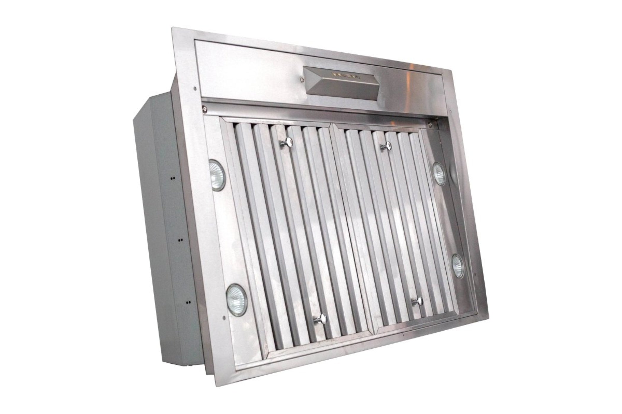 ProLine Range Hood Insert/Liner, 15, 18 or 21 inch Deep Options, Ducted, 600/1200 CFM, Stainless Steel Proline - PLJL Hurricane