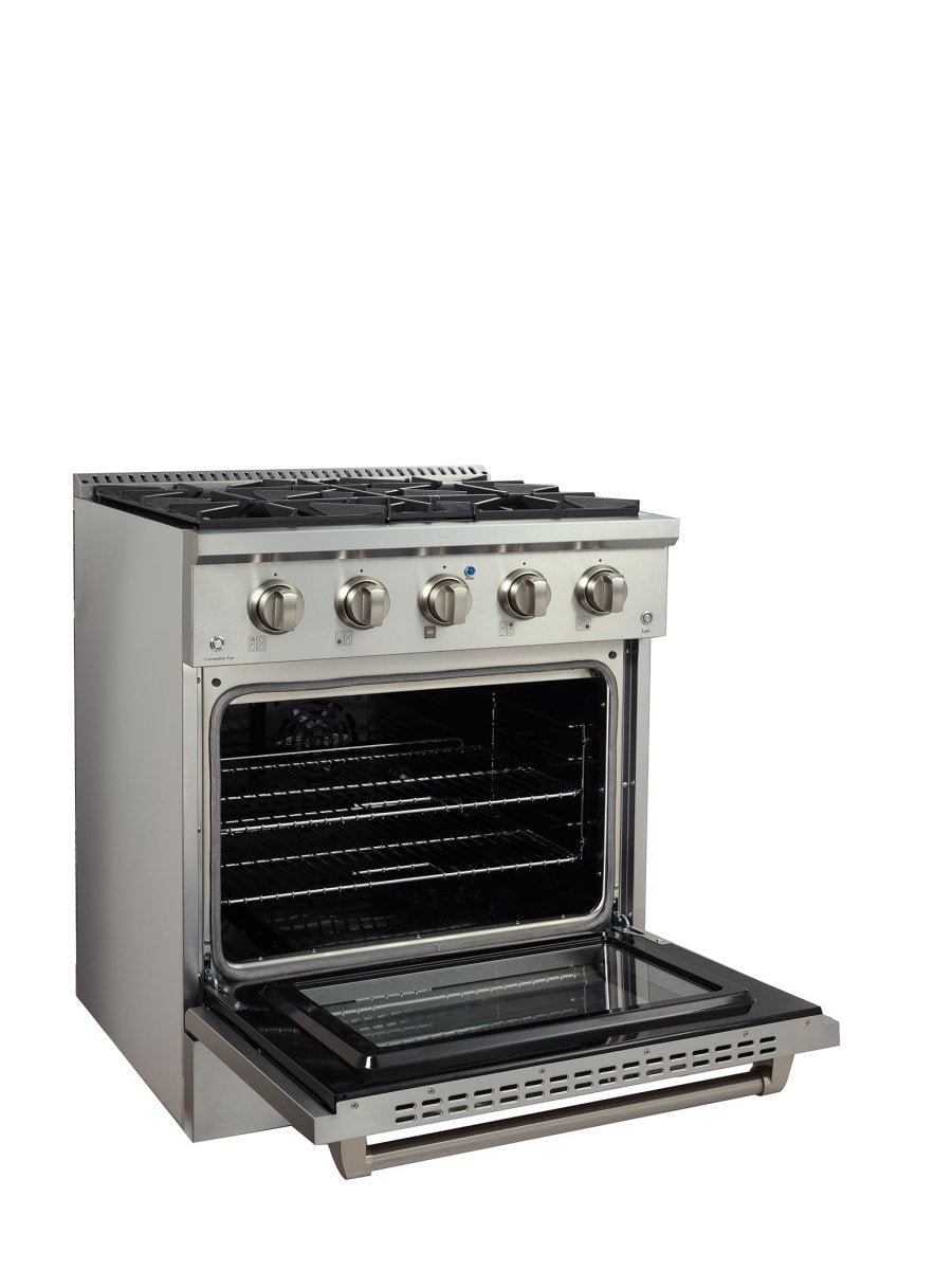 ProLine Dual Fuel Kitchen Range 15,000 BTUs Available in Stainless Steel, Matte Black, Gloss White options - PLSR 30GE