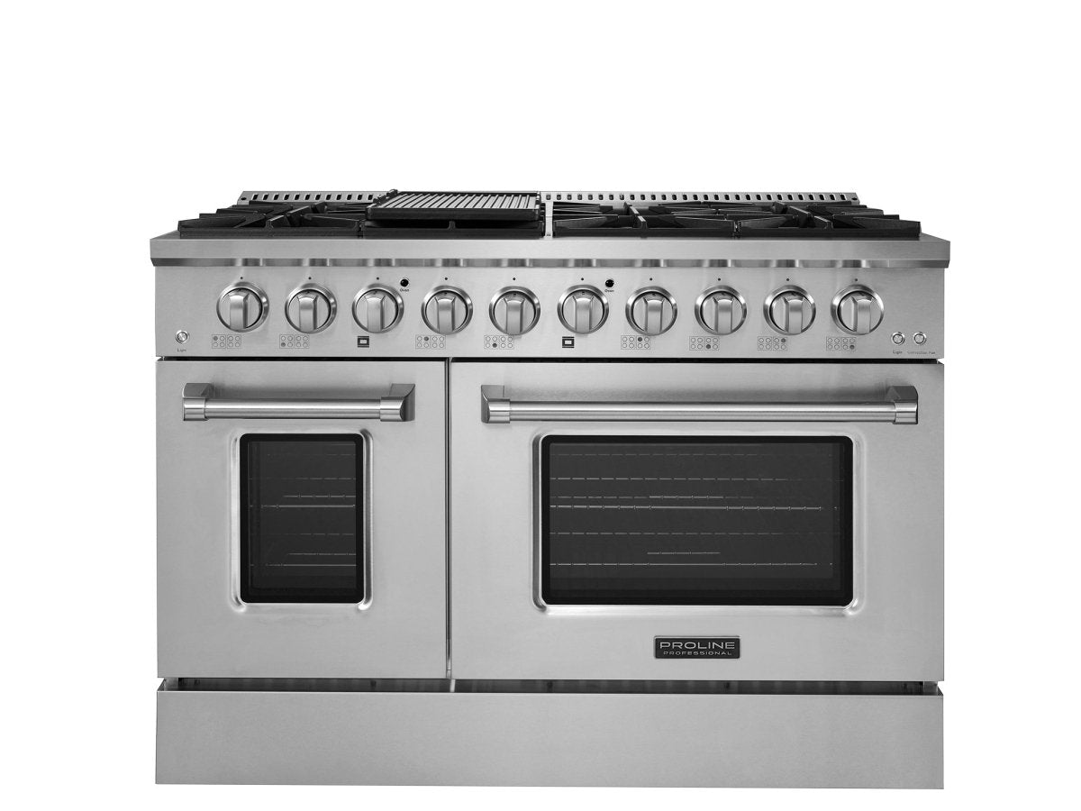 ProLine Dual Fuel Kitchen Range 15,000 BTUs Available in Stainless Steel, Matte Black, Gloss White options - PLSR 30GE