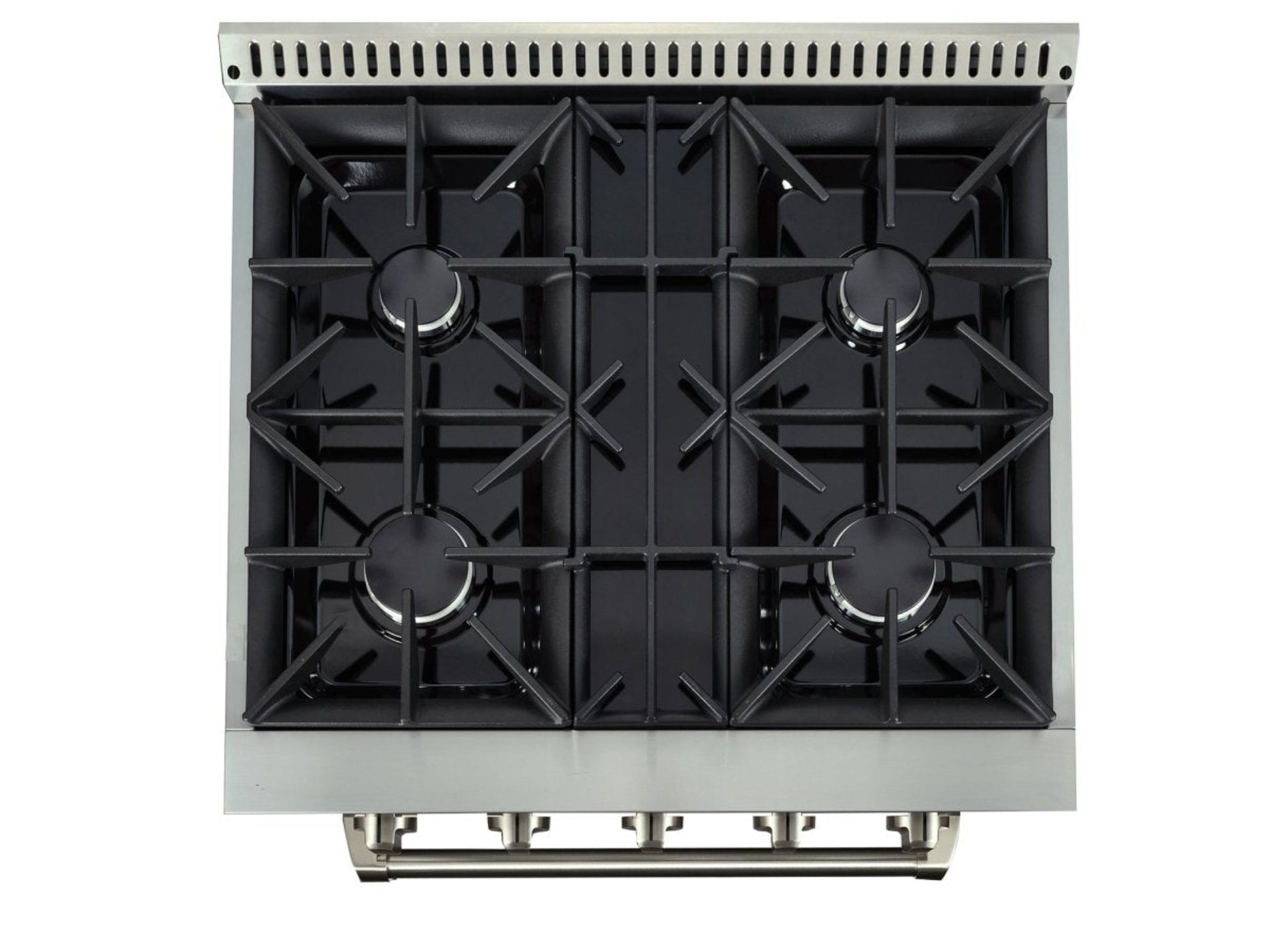 Proline PLSR 30, 36, and 48" Gas Range - 15,000 BTUs Available in Stainless Steel, Matte Black, Gloss White options - PLSR 30GG