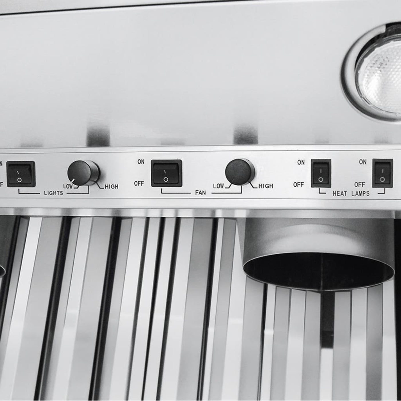 Proline Wall Mounted Range Hood, Ducted, Variable CFM, Stainless Steel Finish, Outdoor Rated Finish option Proline - ProVWC
