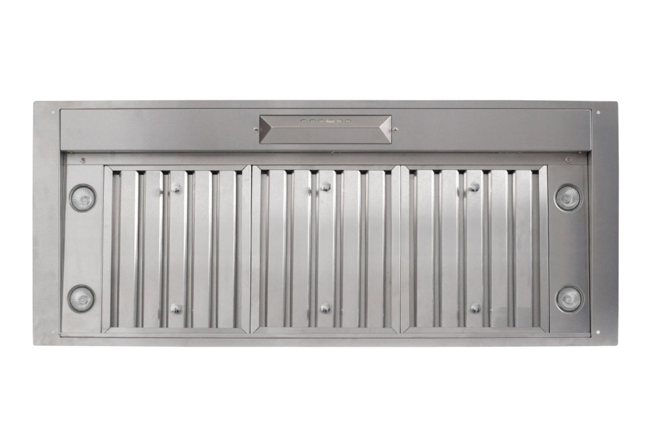 ProLine Range Hood Insert/Liner, 15, 18 or 21 inch Deep Options, Ducted, 600/1200 CFM, Stainless Steel Proline - PLJL Hurricane
