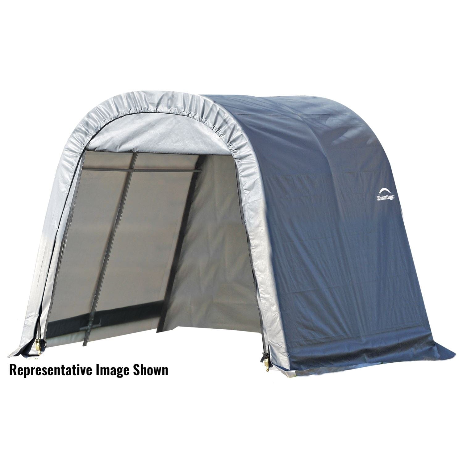 ShelterLogic | ShelterCoat 11 x 12 ft. Wind and Snow Rated Garage Round Gray STD - 77820