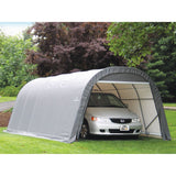 ShelterLogic | ShelterCoat 12 x 20 ft. Wind and Snow Rated Garage Round Gray STD - 71332