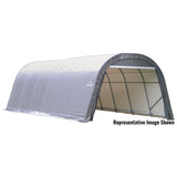 ShelterLogic | ShelterCoat 15 x 24 ft. Wind and Snow Rated Garage Round Gray STD - 95360