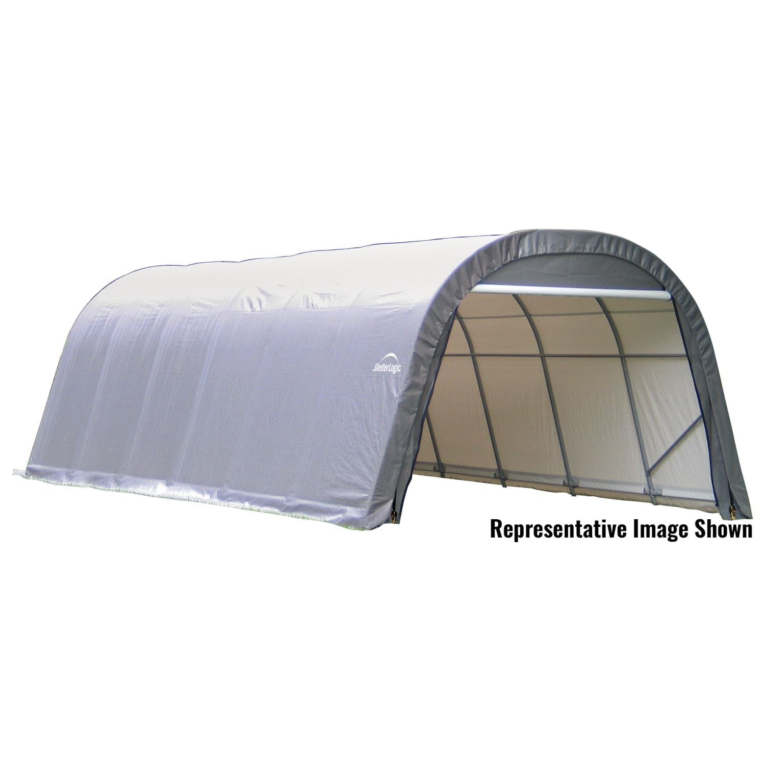 ShelterLogic | ShelterCoat 12 x 20 ft. Wind and Snow Rated Garage Round Gray STD - 71332