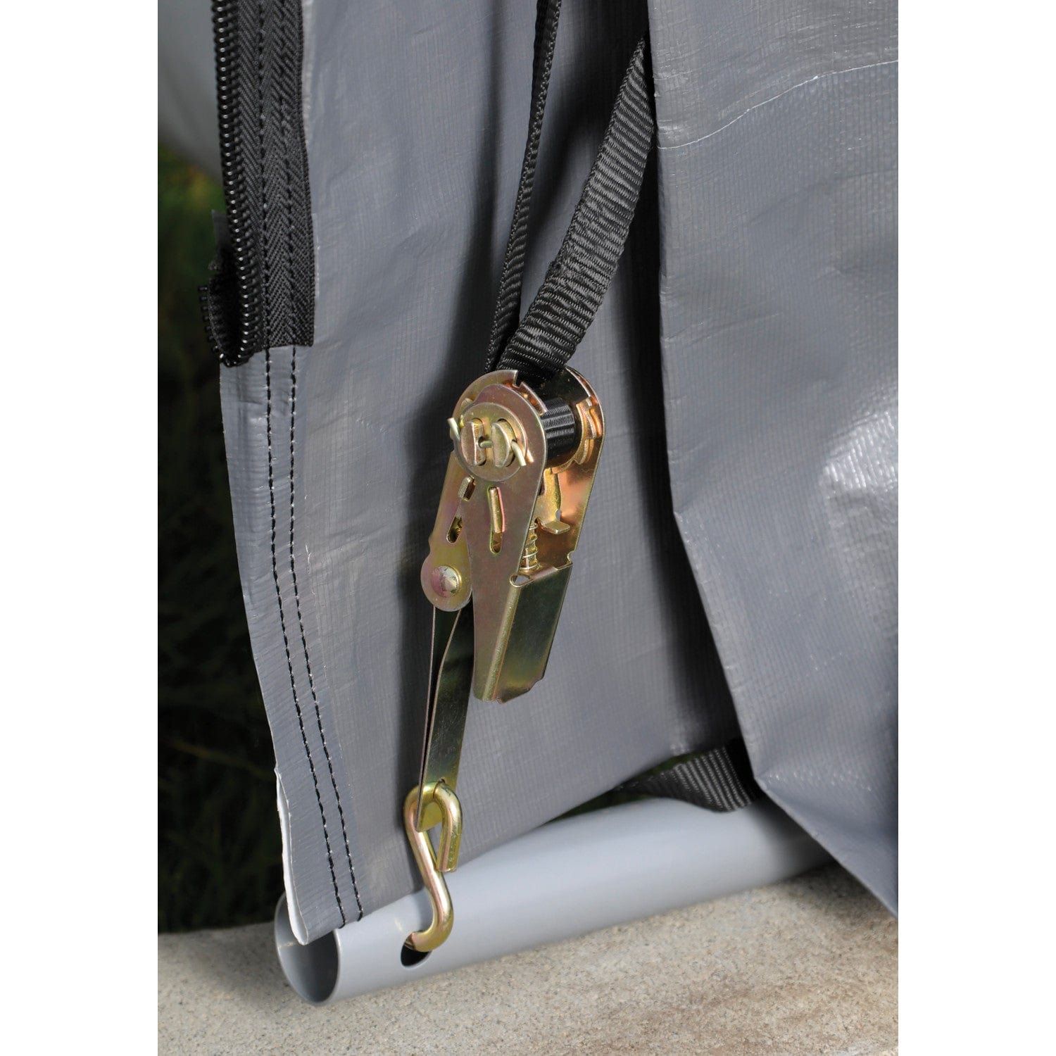 ShelterLogic | ShelterCoat 13 x 24 ft. Wind and Snow Rated Garage Round Gray STD - 74332