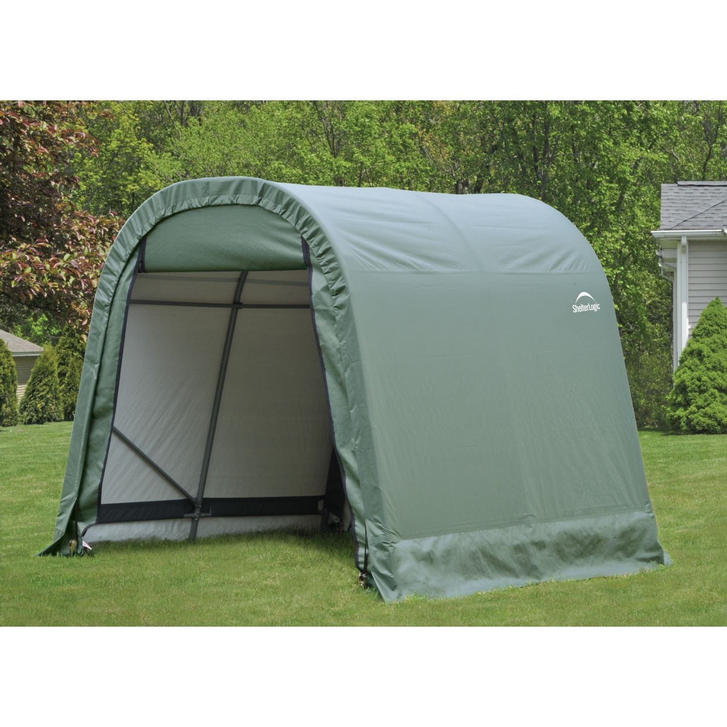 ShelterLogic | ShelterCoat 8 x 8 ft. Wind and Snow Rated Garage Round Green STD - 76804