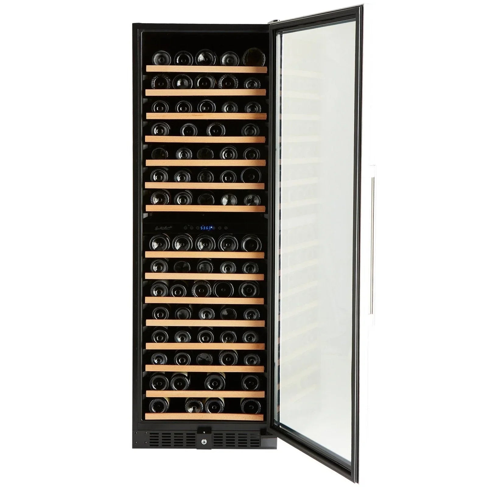 166 Bottle Premium Dual Zone Stainless Steel Wine Refrigerator - Backyard Provider