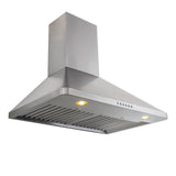 Proline Stylish Ductless Stainless Steel Wall Mounted Range Hood, 600 CFM - Proline PLJW 129 RK600