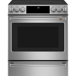 Café 30" Smart Slide-In, Front-Control, Radiant and Convection Range - CES700P2MS1