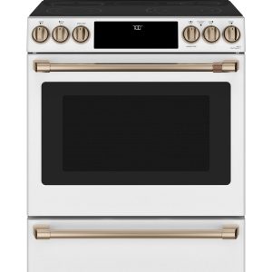Café 30" Smart Slide-In, Front-Control, Radiant and Convection Range - CES700P4MW2