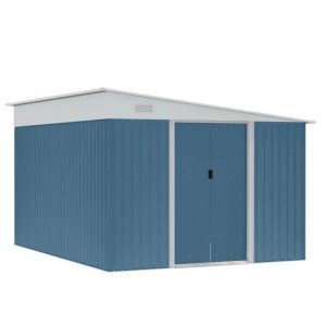 Outsunny 11.5' x 9' x 6.5' Steel Garden Storage Shed - 	845-529