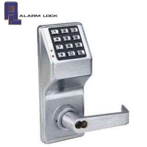 Alarm Lock Trilogy - DL2700IC - Keypad Lever Set - LFIC Prepped for Schlage - 26D - Satin Chrome - Grade 1 - ALL-DL2700IC-S-26D