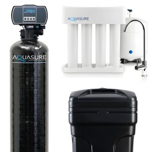 Aquasure Harmony Series | 32,000 Grains Whole House Water Softener & 75 GPD Reverse Osmosis System Bundle - AS-PR75HS32D