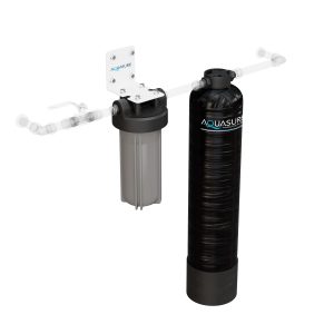 Aquasure Serene Lite Series | 650K Gallons Whole House Salt-Free Water Conditioning/Softening Descaler System with Triple Purpose Filter - AS-SF650