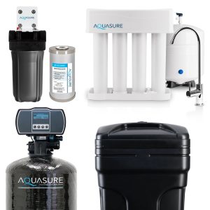 Aquasure Signature Pro Series 64K Ultimate Whole House Water Solution - 75 GPD Reverse Osmosis (RO) System - AS-WHF64D