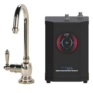 AquaNuTech Digital Instant Hot Water Dispenser with Hot Only Traditional C-Spout Faucet New - HT-H2200-CH