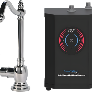 AquaNuTech Digital Instant Hot Water Dispenser with Hot Only Hook Spout Faucet New - HT-H2100-CH