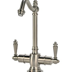AquaNuTech Traditional Hook Spout Hot & Cold Water Filtration Faucet New - HC2100-CH