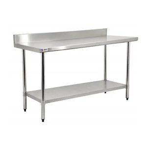 Chef AAA Commercial Work Table Stainless Steel Size 84"x30"x34" w/ 4" Backsplash NSF - SSWT3084