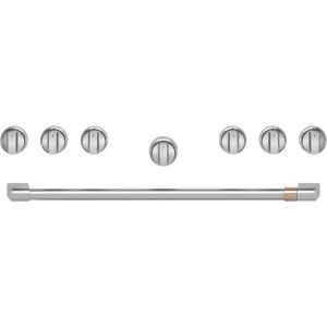CAFE Café 36" Brushed Stainless Handle & Knob Set for Pro Range and Rangetop - CXPR6HKPTSS-KT