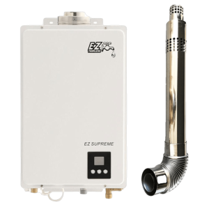 EZ Tankless Indoor Supreme on Demand 8.2 GPM 165000 BTU Natural Gas Tankless Water Heater with Direct Vent Flue Pipe Kit New EZSUPNG